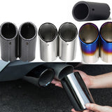 SCUMAXCON 1Set Stainless Steel Car Exhaust Muffler Tip Pipes Covers for Audi A1 A3 A4 TT 2009-2015 / VW Volkswagen PASSAT TIGUAN 2012-2015