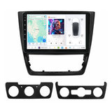 SCUMAXCON 10.1" Wireless Carplay & Android Auto Android Car Radio 4+64G GPS DSP BT WiFi Multimedia Stereo Player for Skoda Yeti 2014‑2019