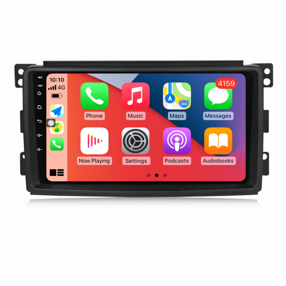 SCUMAXCON 9' 2+32G CAR RADIO STEREO ANDROID 11 WIRELESS CARPLAY ANDROID AUTO BLUETOOTH WIFI USB GPS IPS TOUCHSCREEN  For Mercedes Benz Smart fortwo 2006-2015
