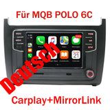 Deutsch RCD360 Autoradio +Frame Carplay Mirrorlink BT USB RVC Für MQB VW Polo 6C
