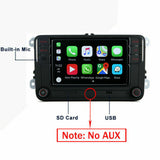 Deutsch RCD360 Autoradio +Frame Carplay Mirrorlink BT USB RVC Für MQB VW Polo 6C