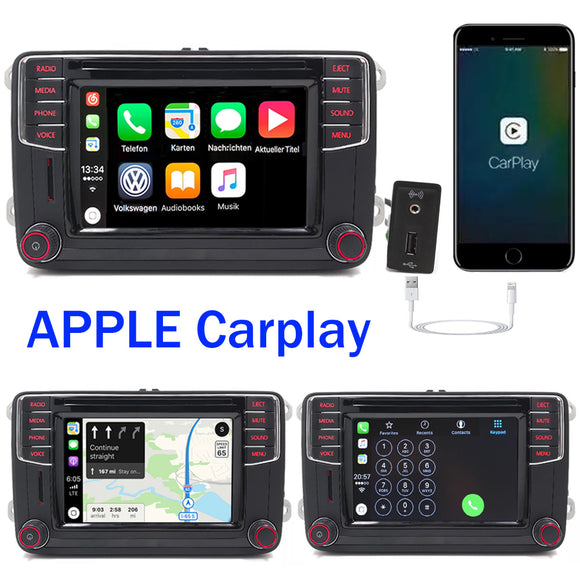 Autoradio RCD330 MIB200F/MIB200M,Carplay,Android Auto,BT,CD,USB,RVC,AUX,für VW SKODA GOLF Cable For Beetle Passat CC SHARAN  T5 GTI