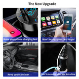 SCUMAXCON Wired to Wireless Carplay Wireless Android Auto 2-in-1-Adapter-Dongle für original kabelgebundene Carplay/Android Auto-Autos, USB-Kabel und Typ-C-Kabel, schnelle Verbindung, Plug &amp; Play, geringe Latenz, einfach zu installieren