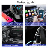 SCUMAXCON Wired to Wireless Carplay Wireless Android Auto 2 in1 Adapter Dongle for Original Wired Carplay/Android Auto Cars,USB Cable and Type-c Cable,Fast Connect, Plug & Play, Low Latency,Easy to Install