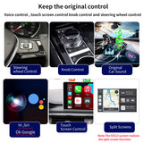 SCUMAXCON Wired to Wireless Carplay Wireless Android Auto 2 in1 Adapter Dongle for Original Wired Carplay/Android Auto Cars,USB Cable and Type-c Cable,Fast Connect, Plug & Play, Low Latency,Easy to Install