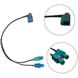 SCUMAXCON 1 FAKRA Female to 2 FAKRA Male Vehicle Antenna Extension Conversion Cable Radio Antenna interface Adapter Direct Replacement