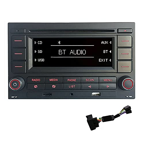 Autoradio RCN210 Bluetooth Lecteur CD, USB, MP3, port auxiliaire, Pour Golf MK4, polo4, Passat B5.
