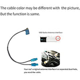 SCUMAXCON 1 FAKRA Female to 2 FAKRA Male Vehicle Antenna Extension Conversion Cable Radio Antenna interface Adapter Direct Replacement