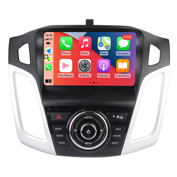 SCUMAXCON 9' 2+32G AUTORADIO STEREO ANDROID 11 WIRELESS CARPLAY ANDROID AUTO BLUETOOTH WIFI USB GPS IPS TOUCHSCREEN Für Ford Focus 3 Mk3 2011-2015 