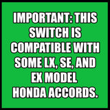 Fensterhauptschalter für Honda Accord 2003–2007 35750-SDA-HO7, 35750-SDA-A12, 35750-SDA-H02