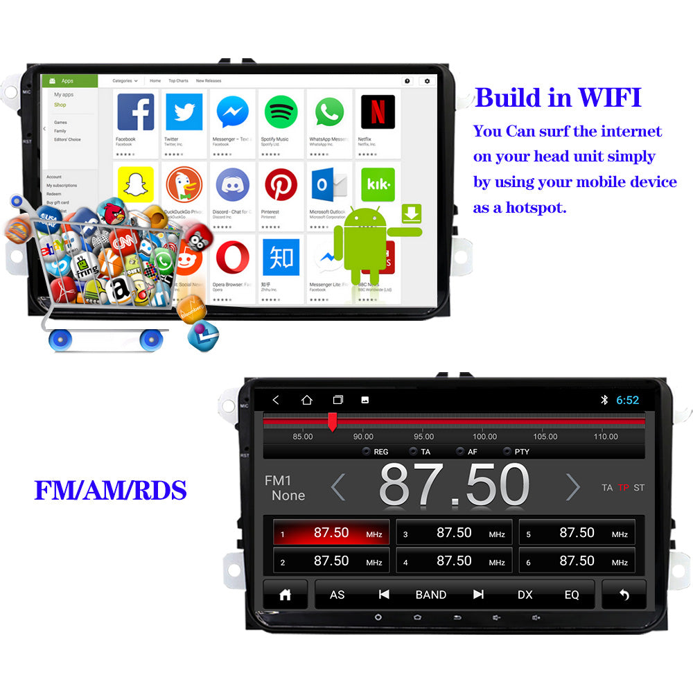 Universal 10.2 2 Din Car Stereo Radio Carplay Android Auto Android 1 –  SCUMAXCON Official Store