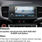 Pilot Displayschutzfolie kompatibel mit Honda Pilot 2019 2020 2021 2022, 9H Härte, kratzfest, Fingerabdrücke, gehärtetes Glas, Pilot-Navigations-Displayschutz (20,3 cm) 