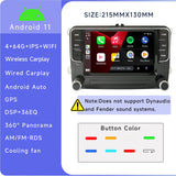 SCUMAXCON 7" Car Radio Stereo Android 11 4+64G Carplay Android auto Bluetooth WiFi USB GPS IPS Touchscreen RCD330 Style for VW Jetta Golf Passat Caddy Tiguan Transporter CC Altas