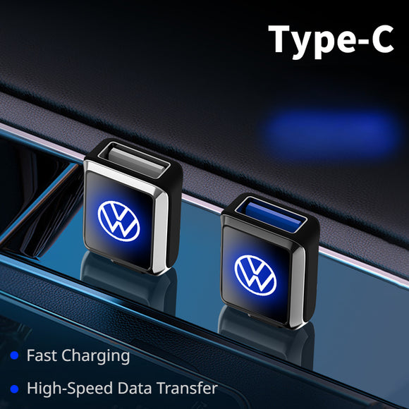 Volkswagen Car Type-C Adapter, Charger USB Converter   For VW Passat, Sagitar, T-Roc   Golf,  Tiguan, Touareg X