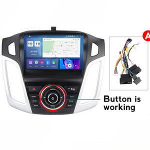 SCUMAXCON 9' 2+32G CAR RADIO STEREO ANDROID 11 WIRELESS CARPLAY ANDROID AUTO BLUETOOTH WIFI USB GPS IPS TOUCHSCREEN  For Ford Focus 3 Mk3 2011-2015