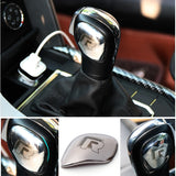 Auto Schaltknauf Getriebe Kopf Abdeckung R Symbol Aufkleber für VW Volkswagen Golf 7 MK7 Golf 5 6 Passat B5 B6 B7 Polo CC Jetta