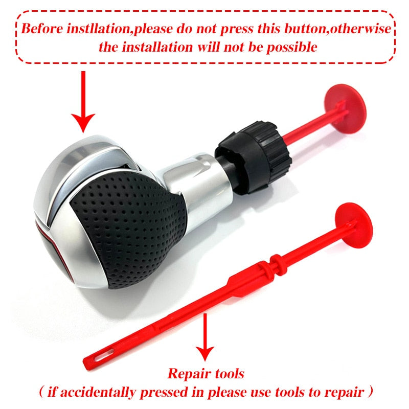 Rs3 Shift Click Automatic Gear Shift Knob Shift Lever Handle Head for Audi A3 S3 RS3 ...