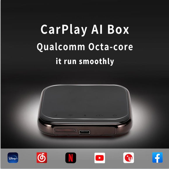 Carplay Ai Box Wireless Carplay Android Box Car Multimedia Player 4+64G/128G Plug Play For Carplay Audio Volvo Ford Benz VW Fit for Original Stereo with wired Carplay