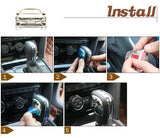 Auto Schaltknauf Getriebe Kopf Abdeckung R Symbol Aufkleber für VW Volkswagen Golf 7 MK7 Golf 5 6 Passat B5 B6 B7 Polo CC Jetta
