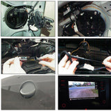 SCUMAXCON Auto Smart Flip Stamm Griff Rückansicht Kamera Reverse Backup Kamera Für VW CC Golf 5 6 Passat B6 b7 Beetle Android DVD Monitor 