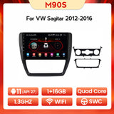 10 "Android 11 IPS DSP 8core Auto radio Drahtlose Carplay Android Auto Für VW SAGITAR JETTA 2012 2013 2014 BT GPS Video Multimedia 