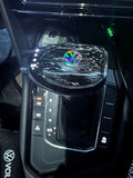 SCUMAXCON VW Logo Crystal Schaltknauf-Adapter für Volkswagen Passat, Sagitar, Tiguan, Bora, Touran, Golf und Lavida