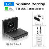 Wireless CarPlay Dongle Apple Car Play Wireless Adapter For Tesla Model 3 Model Y S BT Wifi Connect Spotify Waze