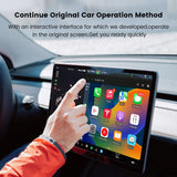 Wireless CarPlay Dongle Apple Car Play Wireless Adapter For Tesla Model 3 Model Y S BT Wifi Connect Spotify Waze
