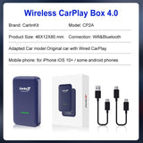 Adaptateur sans fil CarlinKit 4 Apple CarPlay (2022) - Boîtier CarPlay Mini - Dongle Android Auto pour Mercedes-Benz, Audi, Mazda, Kia, Toyota et VW (OEM)