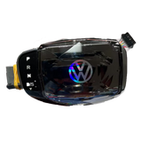SCUMAXCON VW Logo Crystal Schaltknauf-Adapter für Volkswagen Passat, Sagitar, Tiguan, Bora, Touran, Golf und Lavida