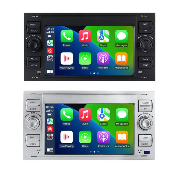 SCUMAXCON 9' 2+32G CAR RADIO STEREO ANDROID 11 WIRELESS CARPLAY ANDROID AUTO BLUETOOTH WIFI USB GPS IPS TOUCHSCREEN  For FORD Focus 2 II Mondeo S-MAX C-MAX