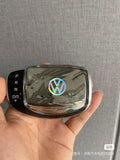 SCUMAXCON VW Logo Crystal Gear Shift Knob Adapter for Volkswagen Passat, Sagitar, Tiguan, Bora, Touran, Golf, and Lavida