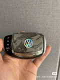 SCUMAXCON VW Logo Crystal Schaltknauf-Adapter für Volkswagen Passat, Sagitar, Tiguan, Bora, Touran, Golf und Lavida
