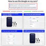 SCUMAXCON Wired to Wireless Carplay Wireless Android Auto 2 in1 Adapter Dongle for Original Wired Carplay/Android Auto Cars