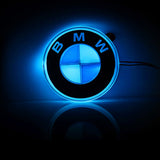 BMW LED Illuminated Emblem Retrofit M Logo, 3D Steering Wheel Logo, Front and Rear Emblems For BMW 1 Series, 3 Series, 5 Series, 7 Series, X1, X3, X5, X6