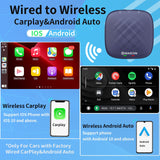 Ai Box Android 11 Upadate to Wireless CarPlay Android Auto 4+64G 4G LTE Wifi Google Play Store Youtube IPTV Netflix for Factory Wired Carplay Android Auto Cars