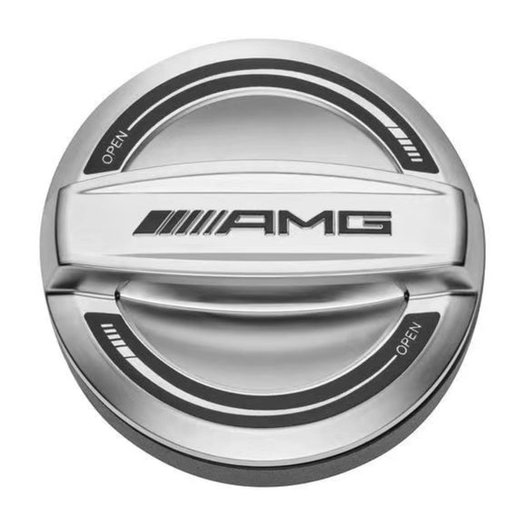 Mercedes AMG 55th Anniversary Edition Fuel Tank Cap Genuine Aluminum Gas Cap OEM Electroplated Shell Universal Original AMG Trunk Lid