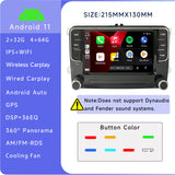 SCUMAXCON 7"/9" Stereo Android 13 Wireless Carplay Android auto Bluetooth WiFi USB GPS IPS for VW Jetta Golf Passat Caddy Tiguan Transporter