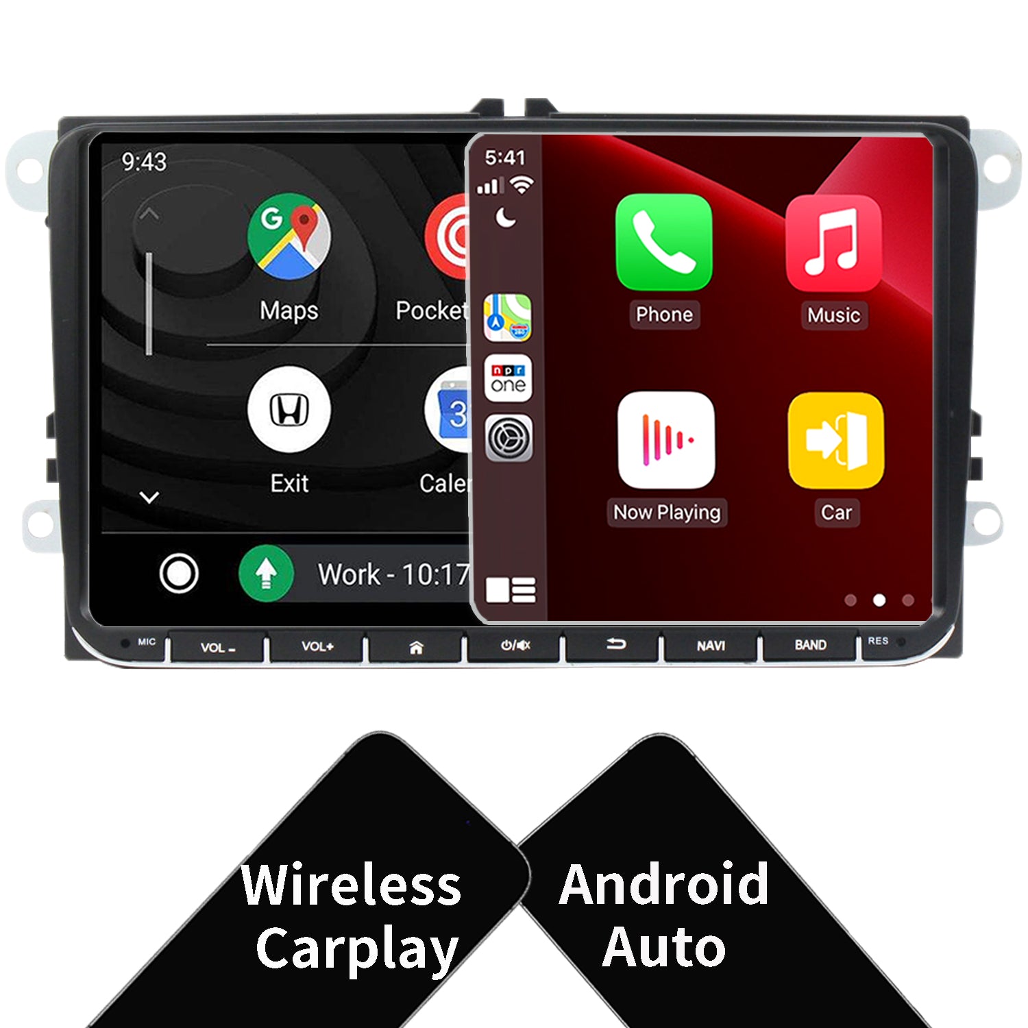 Ripley - AUTORADIO ANDROID 1 DIN HD 9' 2GB+32GB WIFI GPS ANDROID AUTO CAR  PLAY