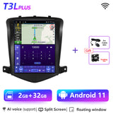 For Tesla Style 2 Din Android 10 Car Radio for Chevrolet Cruze J300 2008 - 2012 Multimedia Video Player GPS Stereo Carplay DSP