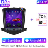 For Tesla Style 2 Din Android 10 Car Radio for Chevrolet Cruze J300 2008 - 2012 Multimedia Video Player GPS Stereo Carplay DSP