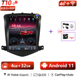 For Tesla Style 2 Din Android 10 Car Radio for Chevrolet Cruze J300 2008 - 2012 Multimedia Video Player GPS Stereo Carplay DSP