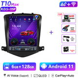 For Tesla Style 2 Din Android 10 Car Radio for Chevrolet Cruze J300 2008 - 2012 Multimedia Video Player GPS Stereo Carplay DSP