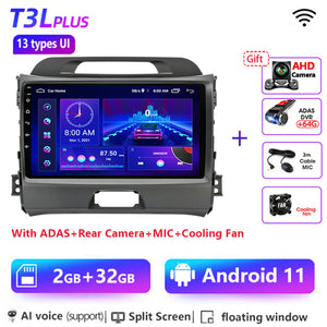 SCUMAXCON Android 11 Car Radio For KIA Sportage 3 2010 2011-2016 Multimedia Video Player 2din Navigation GPS AUTO Stereo Head Unit FM