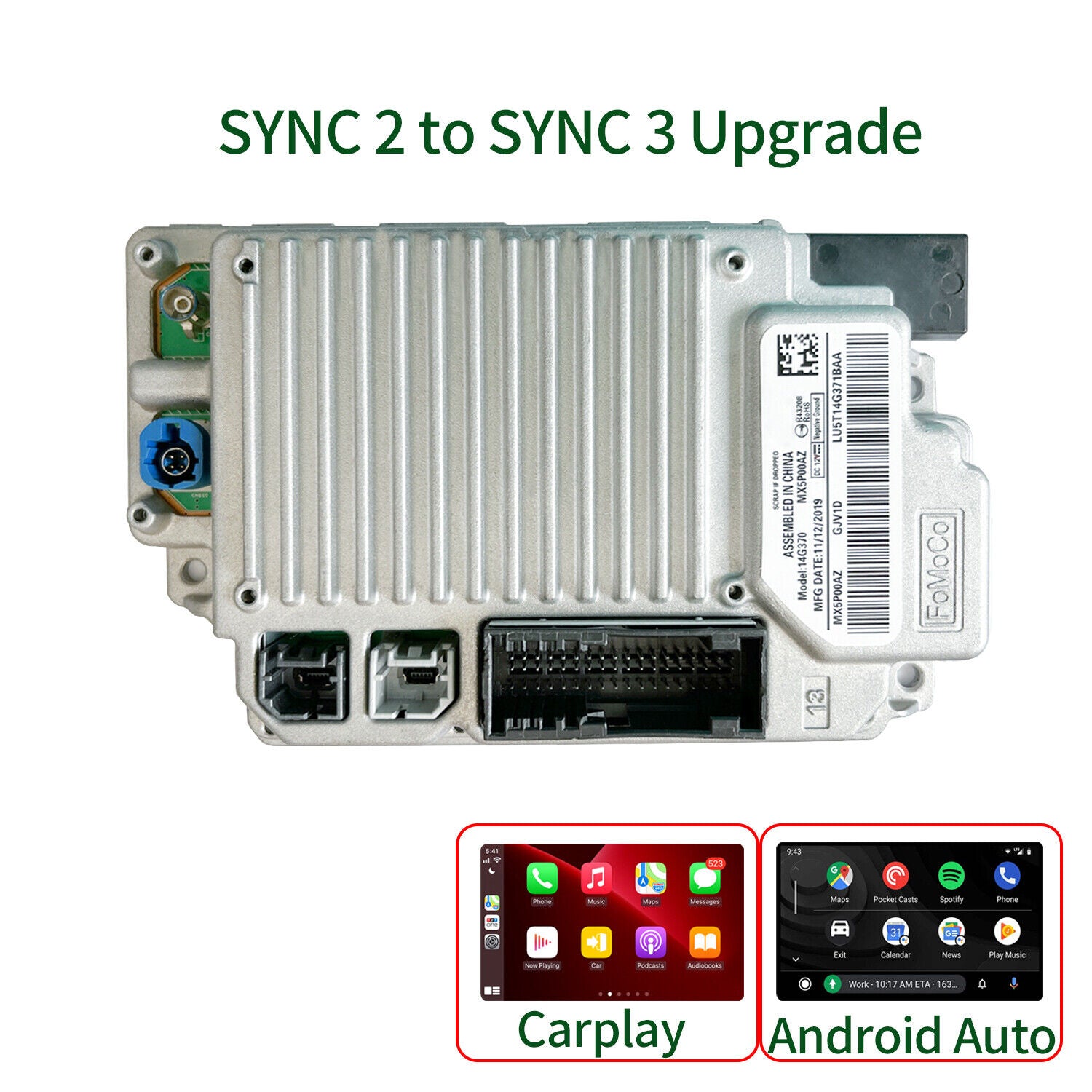 SYNC 2 to SYNC 3 Upgrade Kit APIM Module Carplay Android Auto For For ...
